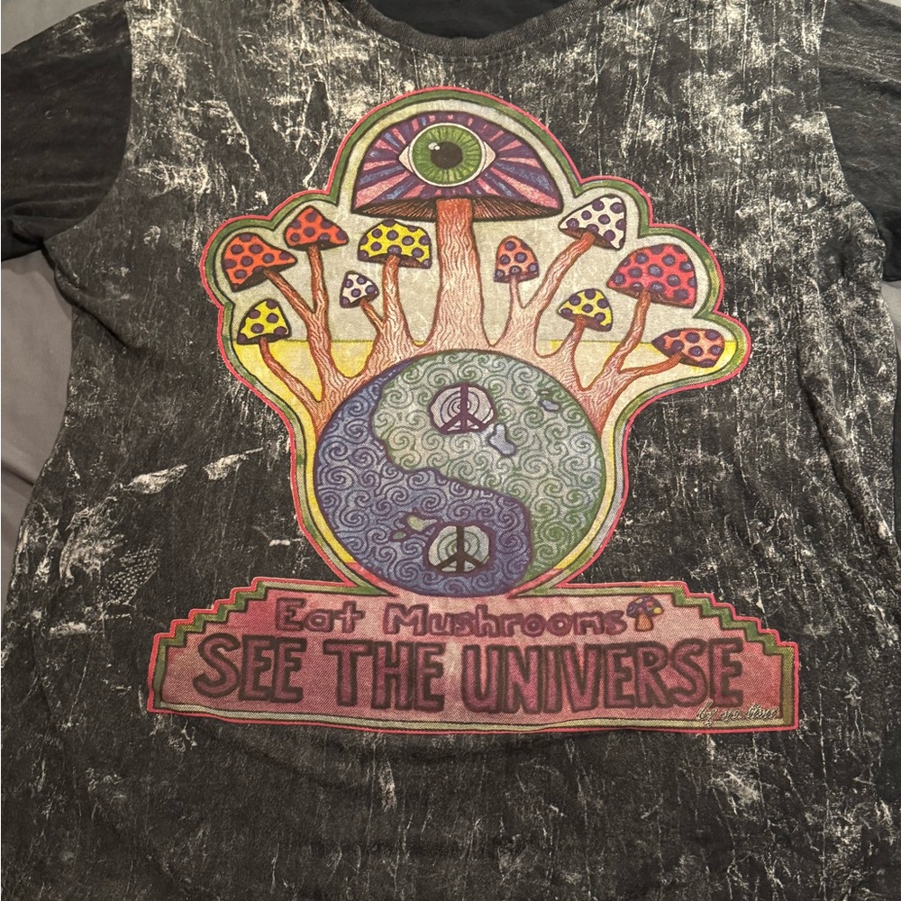 Psychedelic Graphic T-Shirt - Black